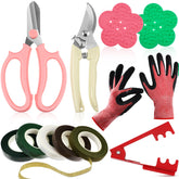 WILLBOND floral arrangement kit with rose thorn stripper tool in action for clean stems