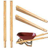 WillBOND 59-inch wheelbarrow handles for easy replacement and sturdy garden hauling.