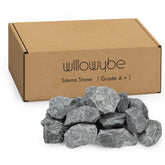 WILLOWYBE sauna stone A+ close-up texture showing uniformity for even heat