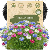 Wily Fox Nigella damascena seeds pack for cottage garden sowing.