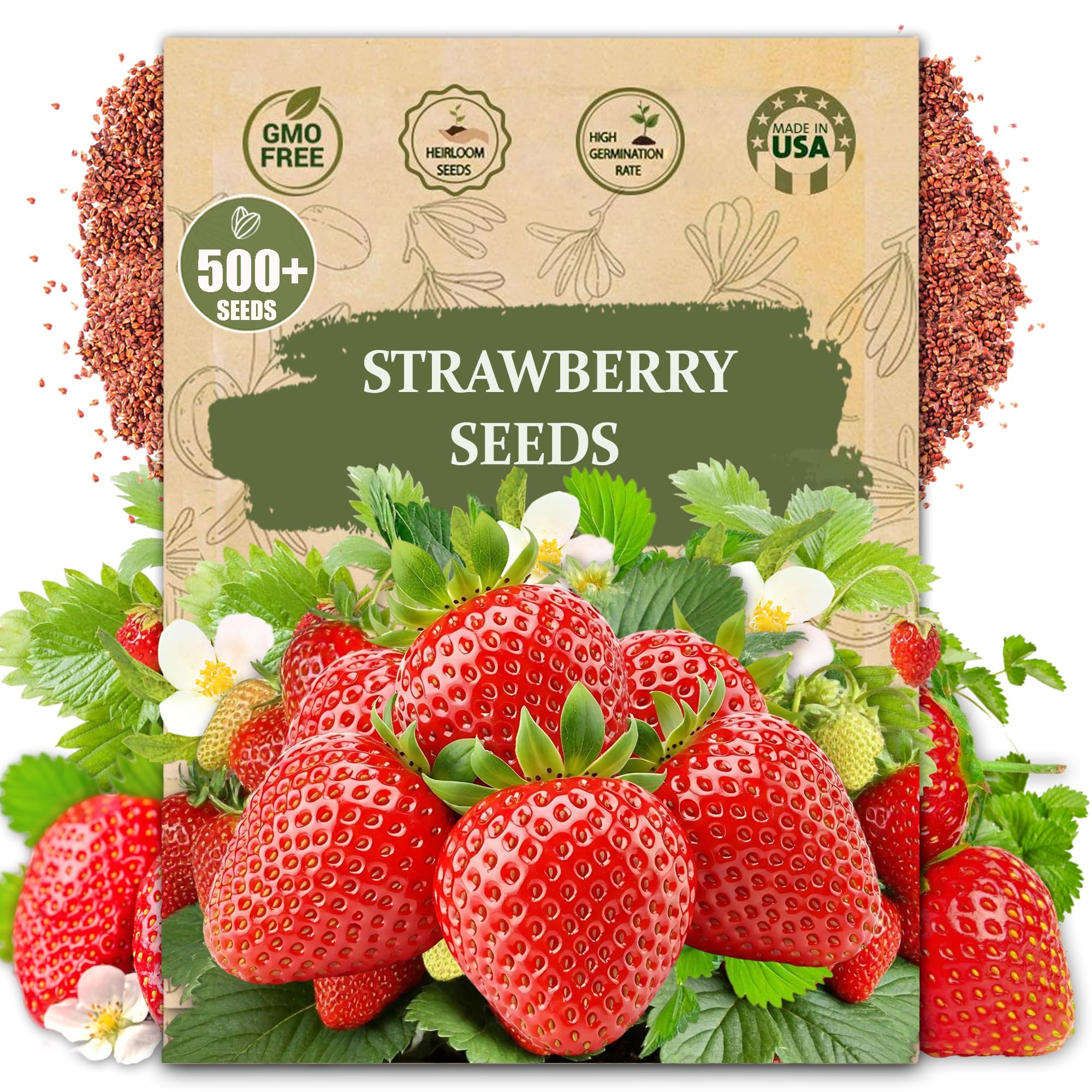 Wily Fox Rare Strawberry Seeds pack for planting in home gardens.