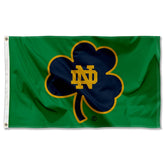 WinCraft Irish Shamrock 3x5 banner flag with flagpole grommets for easy mounting and durable use