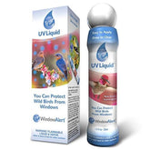 WindowAlert UV Liquid marker dots on glass deter birds from windows.
