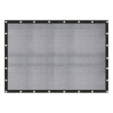 WindscreenSupplyCo mesh tarp 60-70% light block for shaded outdoor spaces.