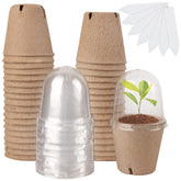 Winemana 36-set humidity dome over seedlings pot for observation and moisture control.