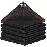 Winemana black shade cloth with reinforced grommets for easy installation.