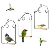 Winemana hummingbird swings set of 3 visible near a feeder for calm backyard birdwatching.