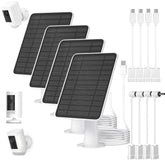WININMETA 5W solar panel for Ring camera powering outdoor surveillance.