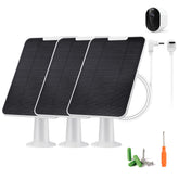 WININMETA Arlo Pro 6 XL solar panel charger mounted outdoors for continuous camera power