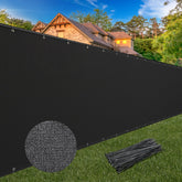 Winpull backyard privacy fence cover on a 6ft by 50ft fence with airflow