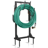 Winpull garden hose holder with a stable rectangular base ideal for outdoor placement