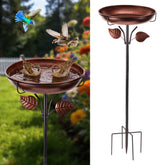 WITELIDA metal bird bath with detachable bowl for easy cleaning in the garden