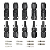 Witproton 8AWG solar connector close-up highlighting IP68 waterproof seal for outdoor use