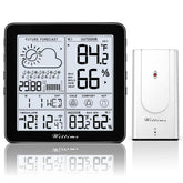 Wittime weather station front display shows temperature and time clearly