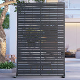 WIZWERK 6ft outdoor metal privacy screen blocking views for patio privacy