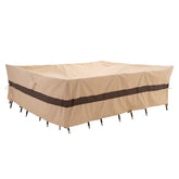 WJ-X3 180W x 96D x 36H patio cover front view protects outdoor furniture