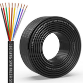 WJRZA sprinkler wire 50ft with 18ga 10-conductor for reliable irrigation