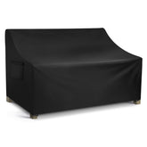 WLEAFJ patio sofa cover waterproof fabric protects a 3-seat outdoor sofa from rain.