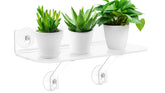 WLGTYU 15-inch window shelf for plants with sturdy acrylic support