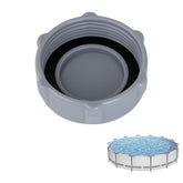 Wnzary replacement drain valve cap for Bestway pools with grey finish prevents leaks.
