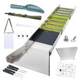 WodGod fifty-inch folding sluice box for portable gold recovery on rivers