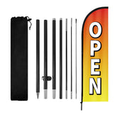 WODICY Open Flag 8.2ft storefront display boosts visibility and foot traffic.