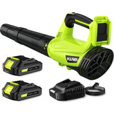 WOLFMEN Leaf Blower with battery pack for portable outdoor cleaning