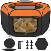 WOLOGO Brooder Box front view showing a safe enclosure for chicks