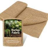 WOLOGO Burlap Roll 40x8ft: durable natural jute for outdoor gardening and protection