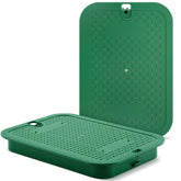 Wonderjune 2-pack 12x17 inch valve covers protect sprinkler heads outdoors.