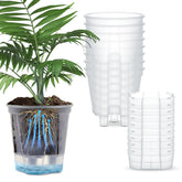 Wonderjune self-watering pot with a deep reservoir for steady plant hydration.