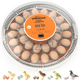 WONEGG 30 egg incubator front view for compact home hatch setup.