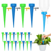 Wonglea self-watering spikes in action keep potted plants hydrated.