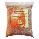 Wood Smith USA cedar chips in a 4-quart bag for mulch and planting.