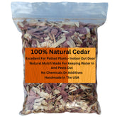 Wood Smith USA cedar shavings in a half-quart bag for plants and pots.