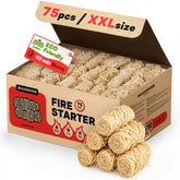 Woodover large fire starters pack, 150 pcs, for quick outdoor flames.