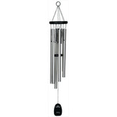Woodstock Chimes Pachelbel's Canon in D top view highlights ash wood cap and weather-resistant finish.