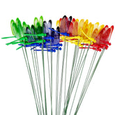 Woohome 3D dragonfly garden stake with fluttering wings