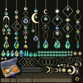 Worgree sun catcher kit crystal beads for sparkling hanging ornaments and windows.