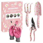 WORKPRO aluminum garden tool set trowel with flower pattern for precise planting