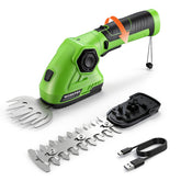 WORKPRO cordless grass shear in compact design for tight spaces.