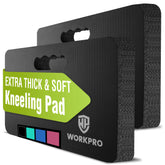 WORKPRO extra thick kneeling pad showing plush foam cushioning for comfortable kneeling sessions