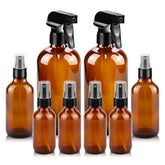 Worldgsb amber glass spray bottle 16oz with adjustable nozzle for precise spraying.