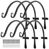 Worth Garden 14-inch plant hanger bracket mounted on wall for sturdy outdoor displays.