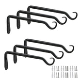 Worth Garden forged iron hanger bracket on wall for sturdy planters.