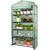 Worth Garden roll-up door showing easy entry and airflow control for seedlings