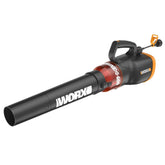 WORX Turbine 600 CFM front view shows powerful airflow for yard cleanup