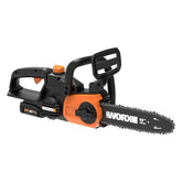 WORX WG322 20V Power Share battery enables fast cordless cuts.