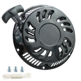 WOTIAN recoil pull start front view showing durable metal shell for long-lasting use