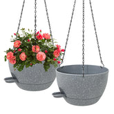 WOUSIWER self-watering hanging planter 10-inch setup for stylish indoor display